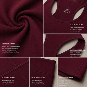 Ensemble de sport pour femme 2 pièces : soutien-gorge de yoga et leggings, tenue de sport, survêtement, vêtements d'entraînement, tenue de course, tenue de fitness, vêtements de sport - Product Image 4