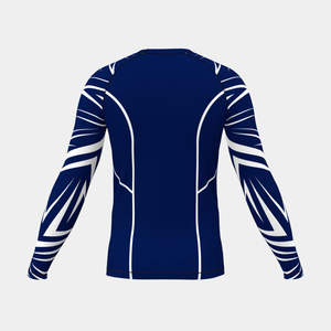 Rashguard à manches longues personnalisé, écologique, avec logo sur le devant, pour hommes et femmes |   Chemise de surf et de natation à compression avec protection UV, tissu 300g - Product Image 2