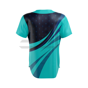 เสื้อเบสบอลคุณภาพสูง ผลิตจากโพลีเอสเตอร์ 100% สำหรับนักกีฬาชั้นนำ ทนทาน แข็งแรง ดีไซน์แบบมืออาชีพ รับสั่งทำสำหรับทีม - Product Image 1