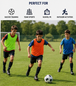 Kids Soccer <b>Training</b> <b>Bib</b> Football Practice Vest Team Sport <b>Bib</b> School PE <b>Training</b> Apparel - Product Image 1