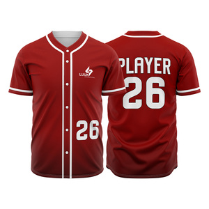 Maillot de baseball personnalisé à prix abordable, respirant, séchage rapide, unisexe, pour adultes, à manches courtes, entièrement boutonné, uniformes de club de softball - Product Image 6