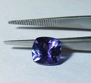 Pierre précieuse naturelle Tanzanite taille coussin, pierre libre étincelante pour la fabrication de bijoux, bagues, pendentifs et colliers - Product Image 5