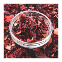 Fleurs d'hibiscus séchées du Vietnam, fleurs de sorrel (Flor de Jamaica), pétales et calices rouge foncé pour tisanes, boissons glacées et ingrédients culinaires