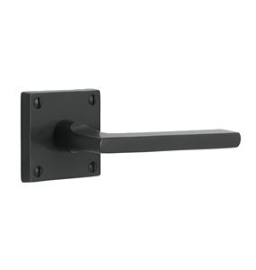 Manija de Palanca Doble de Acero Inoxidable Negro para Muebles, Hogar y Hotel, Personalizable con Herrajes para Puertas de Pasaje y Privacidad - Product Image 1