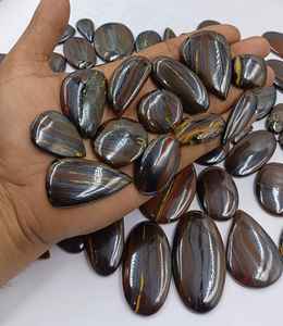 Lote al por mayor de cabujones de jaspe madera natural, jaspe imagen, piedra preciosa suelta pulida para fabricación de joyas - Product Image 3