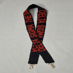 Aggies Clear Cotton Base Glass Beaded Handmade Personalized Rectangular Shape Sports Purse Strap CREATIVE ART ZONE ST-PS67 <b>Back</b> - Product Image 3