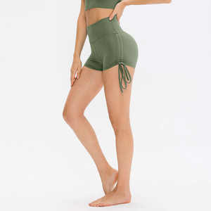 Leggings de compresión de tejido doble de poliéster y spandex, con cintura en forma de V, longitud completa y transpirables. - Product Image 4