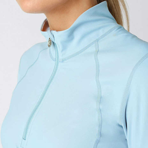 Chemises d'équitation personnalisées imprimées de haute qualité pour femmes, manches courtes, sous-vêtement d'équitation, 100% polyester, imperméable - Product Image 6