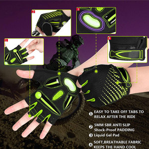 Gants de vélo respirants de qualité supérieure avec panneau anti-transpiration et grip durable, gants de cyclisme VTT avec grip en silicone - Product Image 6