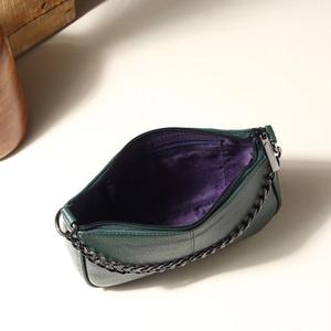 Sac bandoulière vert fait main pour femme en cuir véritable, mini sac à poignée supérieure, artisanat du cuir - Product Image 5