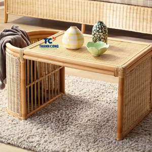 Bandeja de mesa y Escritorio de ratán de nuevo diseño, bandeja para servir desayuno para dormitorio, sala de estar - Product Image 2