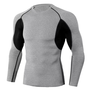 <b>Men's</b> MMA Rash Guard 100% Polyester Breathable Quick Dry Full Sleeve <b>Compression</b> Clothing Made Pakistan Service Wholesale Razers - Product Image 2