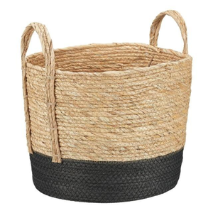 Panier à linge en jonc de mer et jute tressé fait main, le plus vendu, durable, respirant, imperméable, décoration naturelle pour la maison - Product Image 1