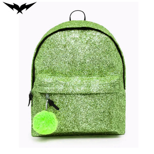 Sac à dos scolaire scintillant avec paillettes, sac à bandoulière personnalisé avec logo brodé, sac de rangement extérieur sublimé, imperméable - Product Image 1