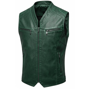 Chaqueta de Cuero Vacuno Premium para Hombre, Estilo Motero, Vintage, Casual, para Invierno - Product Image 6