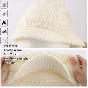 Cozy Warm Knit Beanie <b>Cap</b> Soft Textured Urban Luxury Design for <b>Winter</b> Street Fashion - Product Image 3