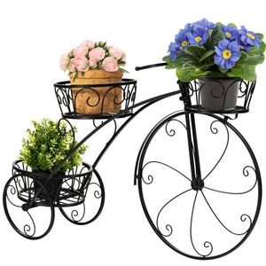 Support de plantes tricycle style parisien, chariot porte-pots de fleurs, paniers suspendus et accessoires - Product Image 4