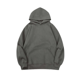 Sweat-shirt à capuche personnalisé pour homme, couleur unie, poche kangourou, style décontracté, streetwear, fabricant OEM, ODM - Product Image 2