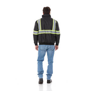 High Visibility Reflective Safety <b>Jacket</b> | Industrial Workwear <b>Jacket</b> for Construction & Road <b>Workers</b> Factory Manufacturer - Product Image 2