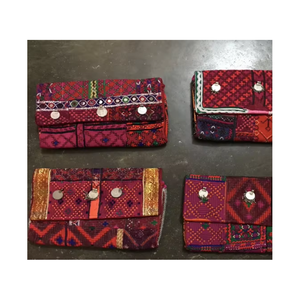 Handmade Stunning Coin Leather Rabari <b>Work</b> Banjara Clutch <b>Bag</b> Ethnic Bohemian Embroidered Vintage Style Party Wear Handbag - Product Image 2