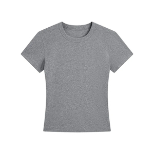 Camisetas Personalizadas para Mujer, Corte Ajustado, Manga Larga, Apliques, Cuello Redondo con Botones, Ecológicas, Transpirables, a la Moda, Lisas, Hombros Rectos - Product Image 6