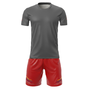 Conjunto de Uniforme de Fútbol Juvenil Elite, 100% Poliéster, Corte Automatizado, Color Degradado, Jersey de Fútbol con Cuello Redondo y Pantalones Cortos - Product Image 4