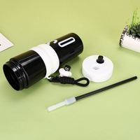 Grosir Pabrik Botol Minum Kaca Kapasitas Besar, Tampilan Menarik, Gaya Wanita, Sedotan Tali, Cocok untuk Kopi, Olahraga, Hadiah