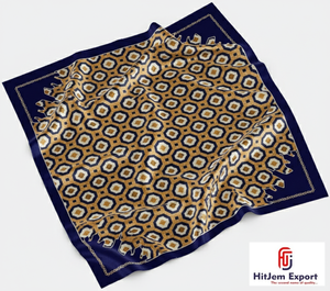 Collection en gros de foulards personnalisés de qualité supérieure, imprimés, effet soie, hijab tendance, châle carré pour le cou - Product Image 6