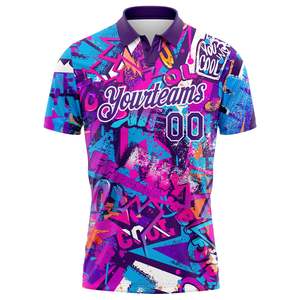 OEM <b>Custom</b> Sublimation Golf Shirt 100% Polyester Polo Sports Team Club Uniform Wholesale Personalized Logo Name Printed Athletic - Product Image 2