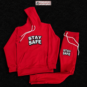 Men Red Tracksuit Custom Printed Pullover <b>Hoodie</b> Jogger Pants Set Casual Streetwear Fleece Sportswear <b>Gym</b> Training Outfit Wholes - Product Image 5