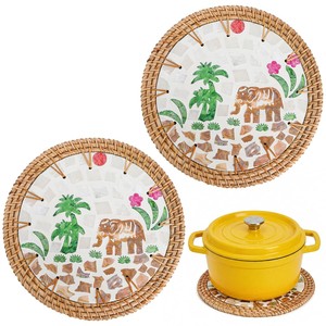 Sous-verres et dessous-de-plat en bois de Sheesham avec incrustations de nacre, design classique chinois traditionnel, écologiques, OEM, personnalisables, vente en gros | - Product Image 1
