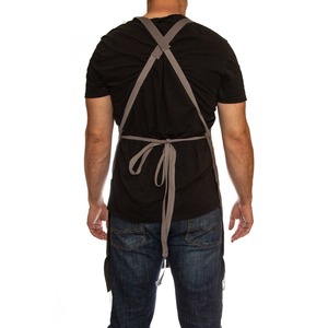 Delantal de Lona Encerada Gruesa de Lujo con Cremallera y Correa Cruzada Ajustable para Chef, Barbacoa, Barbero, Carpintero, Equipo de Taller LCA-0024 - Product Image 5