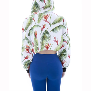 Nueva Llegada Apparelzest Sudadera con Capucha Corta para Mujer, Estilo Urbano Otoñal, Forrada, 100% Algodón, Manga Larga, Alta Calidad, Color Gris - Product Image 2