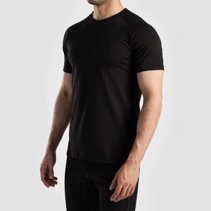 T-shirts de sport décontractés ajustés et respirants pour hommes en jersey de coton/élasthanne de haute qualité - Product Image 2