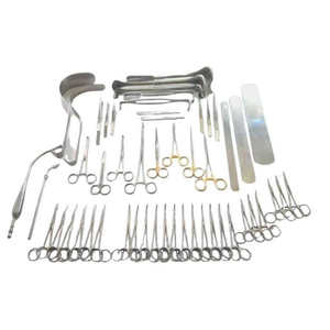 Juego básico de laparotomía de 104 piezas, instrumentos quirúrgicos, kit médico abdominal dorado, acero inoxidable, calidad alemana, por Dentavex - Product Image 1