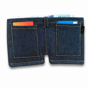 Foldable Pants Shaped Coin Purse <b>Card</b> <b>Holder</b> Fashionable Modern Gift Vintage Mini Jeans <b>Wallet</b> - Product Image 5