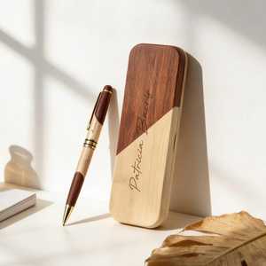 Custom Eco-Friendly Wooden Promotional Ballpoint <b>Pen</b> Personalized Logo Embossing Wooden Gift <b>Box</b> Welcome Gifts Christmas - Product Image 5