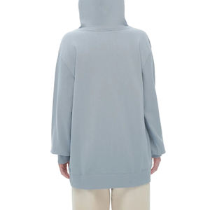 เสื้อฮู้ดดี้ทรงบ็อกซี่ผ้าฟลีซแบบมีเชือกผูก  ไซส์ใหญ่พิเศษ  แบบเรียบ  สำหรับสกรีนโลโก้  เสื้อผ้า unisex  สำหรับมหาวิทยาลัย/วิทยาลัย - Product Image 4