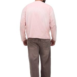 Camiseta de Manga Larga de Algodón OEM de Alta Capacidad con Estampado Gráfico, Transpirable y Antipilling para Hombre, Producción a Granel para Marcas de Moda - Product Image 2