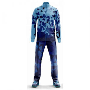Ensemble de survêtement personnalisé sublimé pour homme : veste de sport athlétique à fermeture éclair intégrale et pantalon de jogging – Tenue d'entraînement de gym en gros - Product Image 2