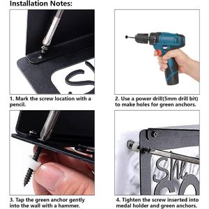 CIFbuy Espositore da Parete in Metallo Verniciato a Forno a Tema Nuoto, Porta Medaglie a Forma di Cuore per Nuotatori, Scaffali Espositivi per TikTok - Product Image 5