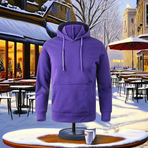 Nouveau 2026 Prix de Gros Hiver Femme Sweat à Capuche Oversize en Polaire Respirant Doublé Uni à Paillettes Haute Qualité - Product Image 5