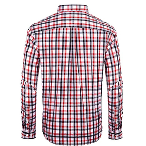 Camisas Casuales de Franela Transpirable de Alta Calidad para Hombre / Camisas de Algodón/Poliéster con Cierre Personalizado, Venta Caliente, con OEM ODM - Product Image 2