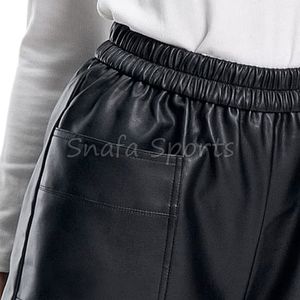 Shorts en cuir pour femmes sur mesure, vente en gros, coupe ajustée, nouvelle collection, qualité supérieure - Product Image 6
