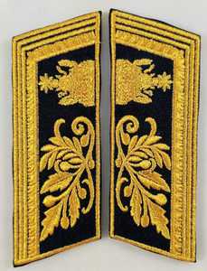 Custom Shoulder Badge Epaulettes Embroidered Rank Boards Personalized Uniform Shoulder Marks with Gold <b>Silver</b> Braid - Product Image 5