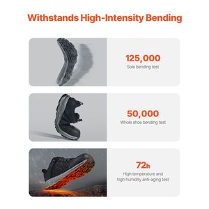 Scarpe da Lavoro Sportive con Punta in Acciaio per Uomo, Taglia US 9.5 Larghe, Sneakers di Sicurezza Ammortizzate Indistruttibili per Uso in Cucina - Product Image 6
