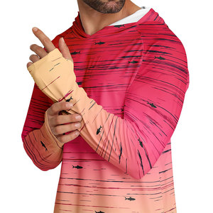 Sudadera con capucha de pesca para hombre con estampado de peces, diseño de diseñador, etiqueta privada personalizada, costuras reforzadas, antiencogimiento y estilo elegante. - Product Image 3