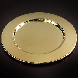 Luxury Gold Charger <b>Plate</b> Round Metal <b>Decorative</b> Serving <b>Plate</b> for Wedding Banquet Dining Table and Home Decoration - Product Image 6