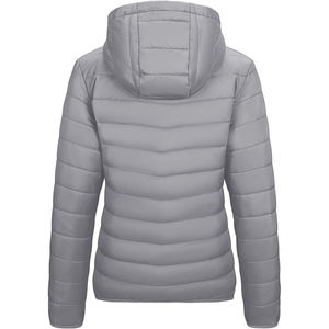 OEM Factory Prices Women's Customized Heated Eco-Friendly <b>Quilted</b> Puffer Coat Jacket Nylon Lining Waterproof Breathable Casual - Product Image 2