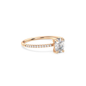 Anillo de compromiso REYES con diamante cultivado en laboratorio HPHT CVD, certificado por IGI, en oro sólido de 14K, joyería de lujo para mujer, ideal para regalo. - Product Image 3